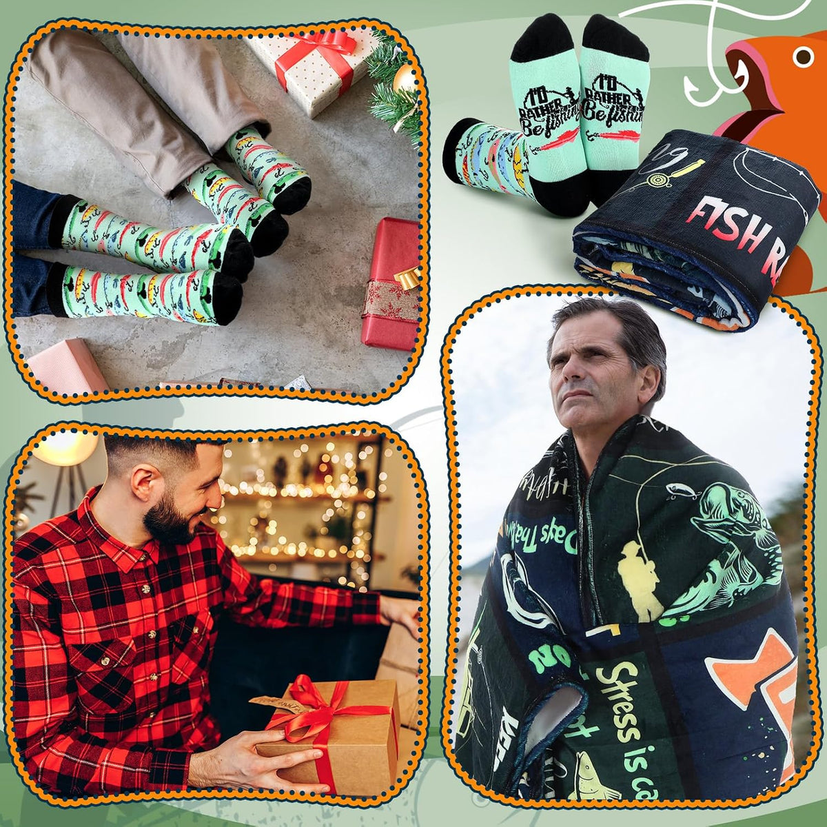 2 Pcs Yoga Blanket and Socks Gifts for Yoga Lovers 50" x 60"