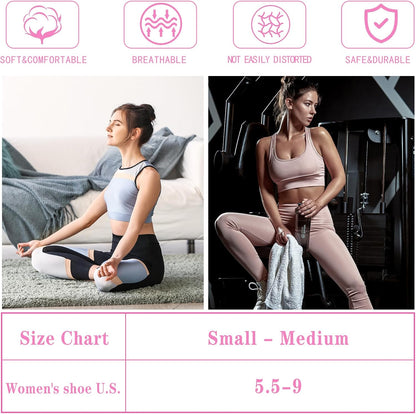 Pilates Socks with Grips for Women Non Slip Yoga Barre Sticky Grippy Socks