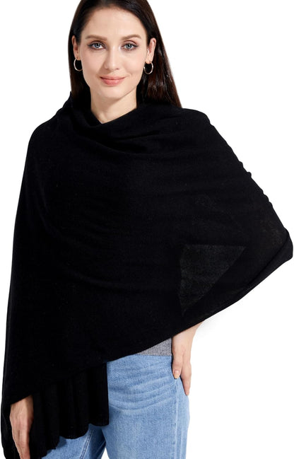Soft Cashmere Blend Wrap Chic Scarf Stole for Women Wayfarer Travel Extra Large 87"x28" - Colors B
