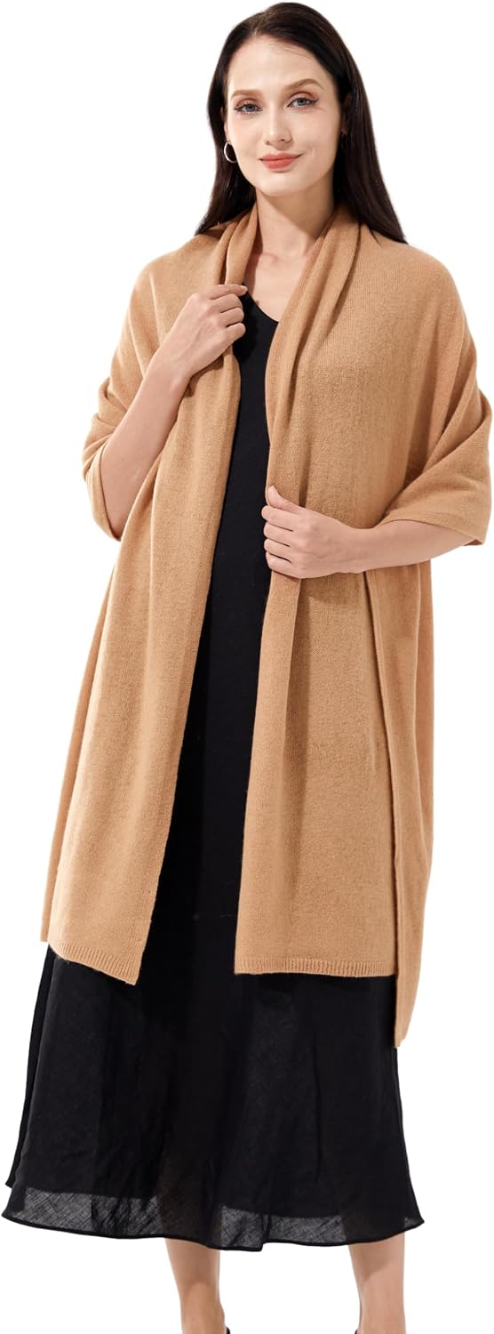 Soft Cashmere Blend Wrap Chic Scarf Stole for Women Wayfarer Travel Extra Large 87"x28" - Colors B