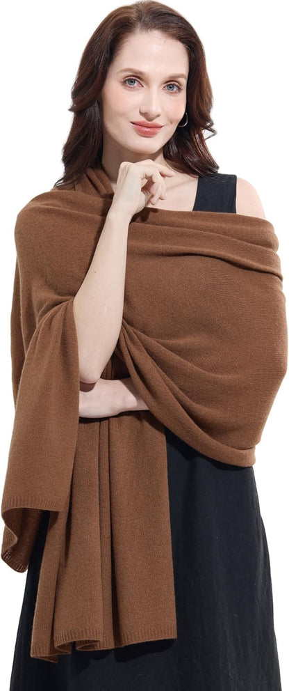 Soft Cashmere Blend Wrap Chic Scarf Stole for Women Wayfarer Travel Extra Large 87"x28" - Colors B