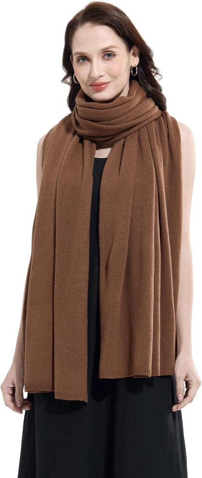 Soft Cashmere Blend Wrap Chic Scarf Stole for Women Wayfarer Travel Extra Large 87"x28" - Colors B