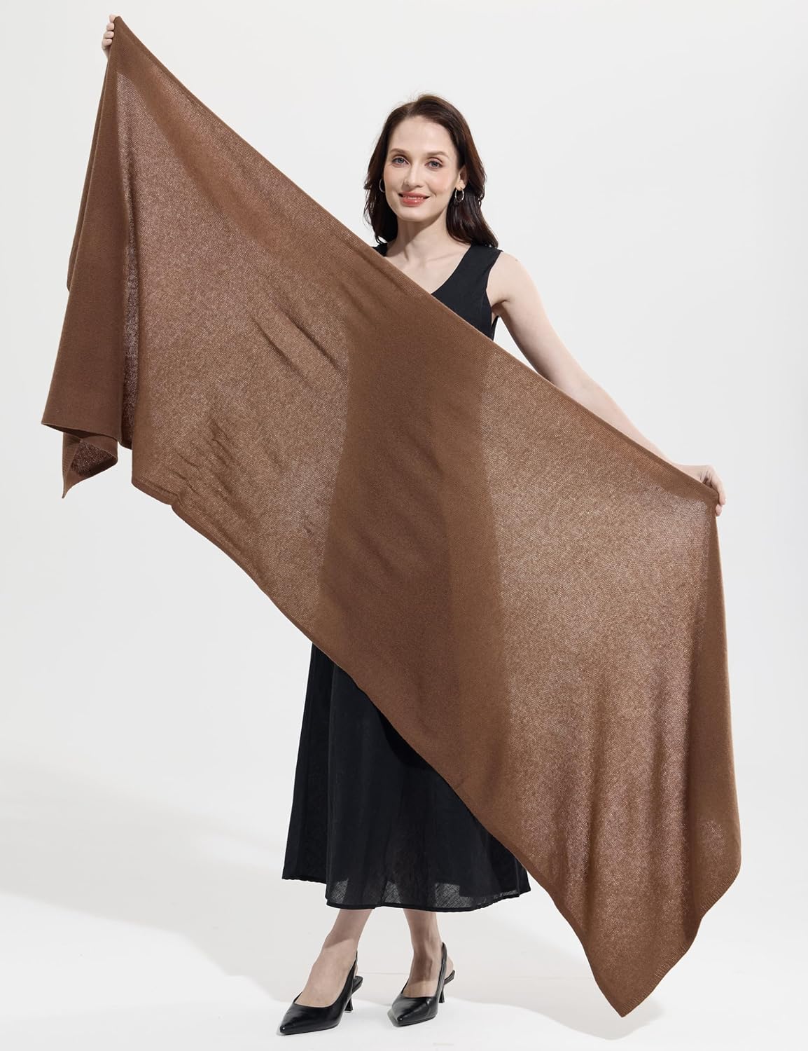Soft Cashmere Blend Wrap Chic Scarf Stole for Women Wayfarer Travel Extra Large 87"x28" - Colors B