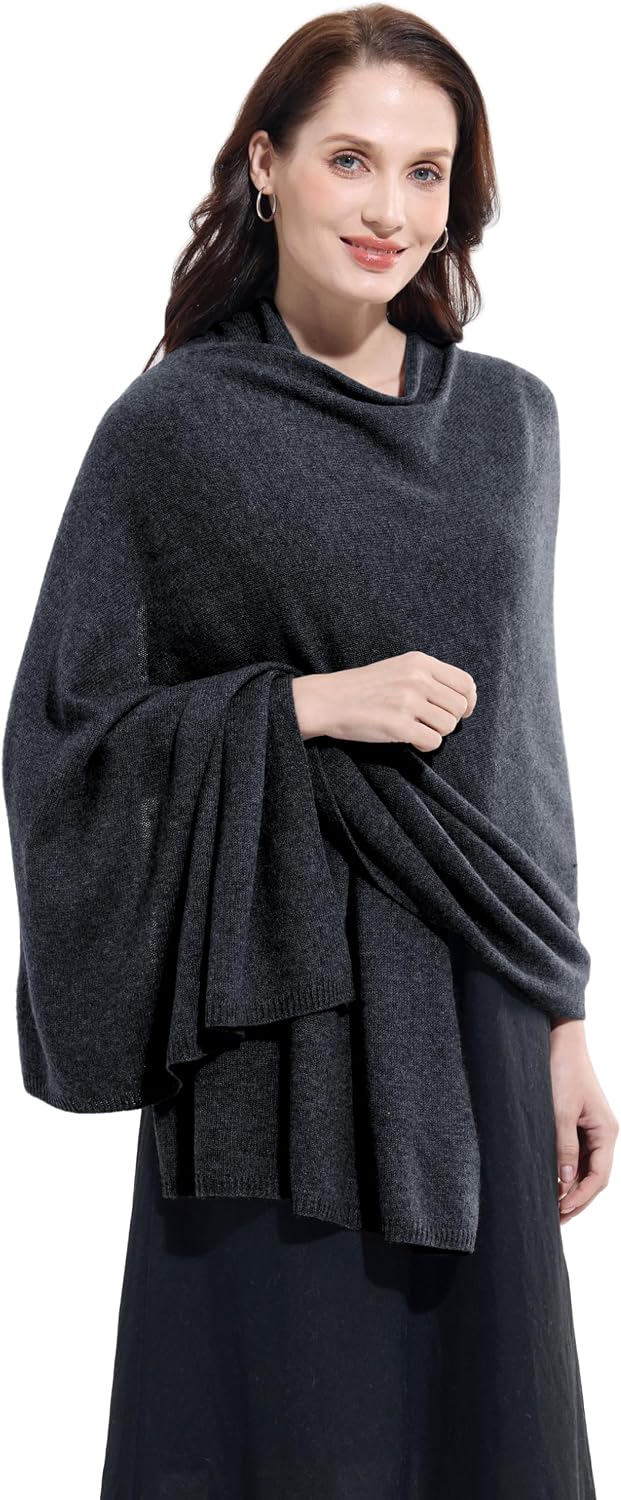 Soft Cashmere Blend Wrap Chic Scarf Stole for Women Wayfarer Travel Extra Large 87"x28" - Colors B