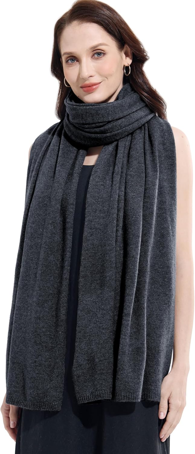 Soft Cashmere Blend Wrap Chic Scarf Stole for Women Wayfarer Travel Extra Large 87"x28" - Colors B