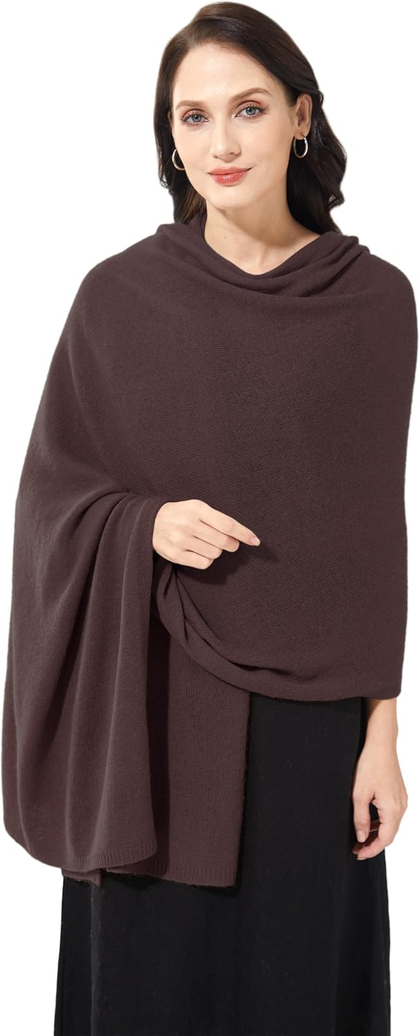 Soft Cashmere Blend Wrap Chic Scarf Stole for Women Wayfarer Travel Extra Large 87"x28" - Colors B