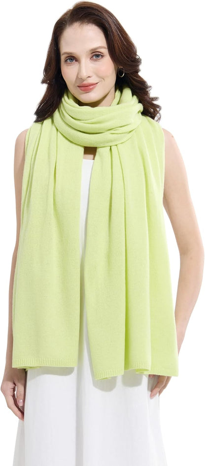 Soft Cashmere Blend Wrap Chic Scarf Stole for Women Wayfarer Travel Extra Large 87"x28" - Colors B