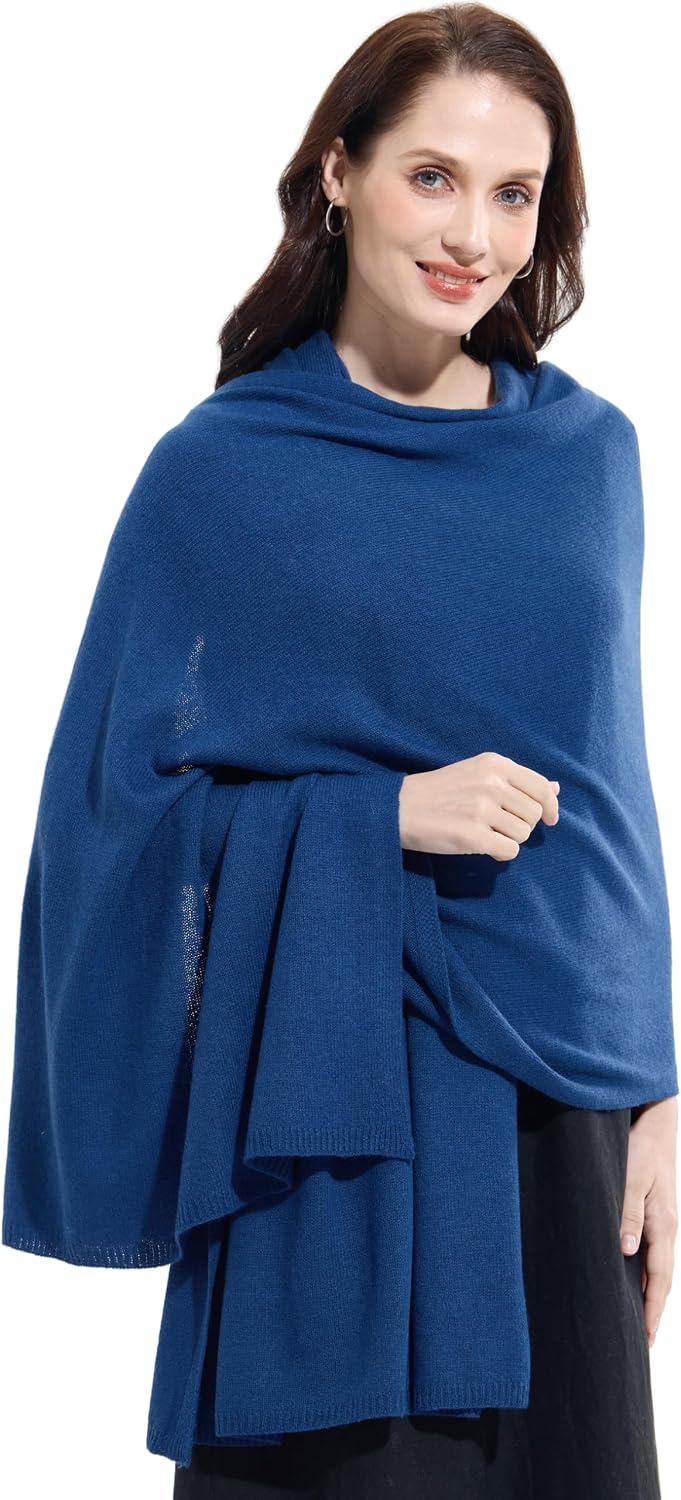 Soft Cashmere Blend Wrap Chic Scarf Stole for Women Wayfarer Travel Extra Large 87"x28" - Colors B