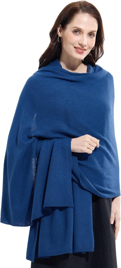 Soft Cashmere Blend Wrap Chic Scarf Stole for Women Wayfarer Travel Extra Large 87"x28" - Colors B