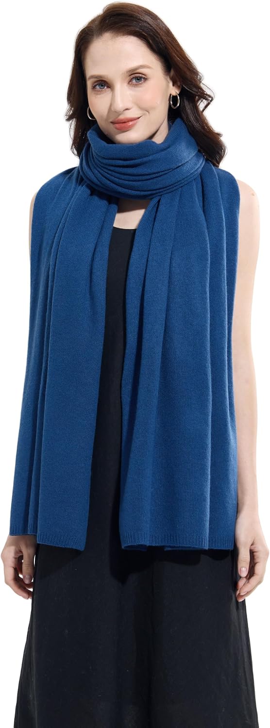 Soft Cashmere Blend Wrap Chic Scarf Stole for Women Wayfarer Travel Extra Large 87"x28" - Colors B