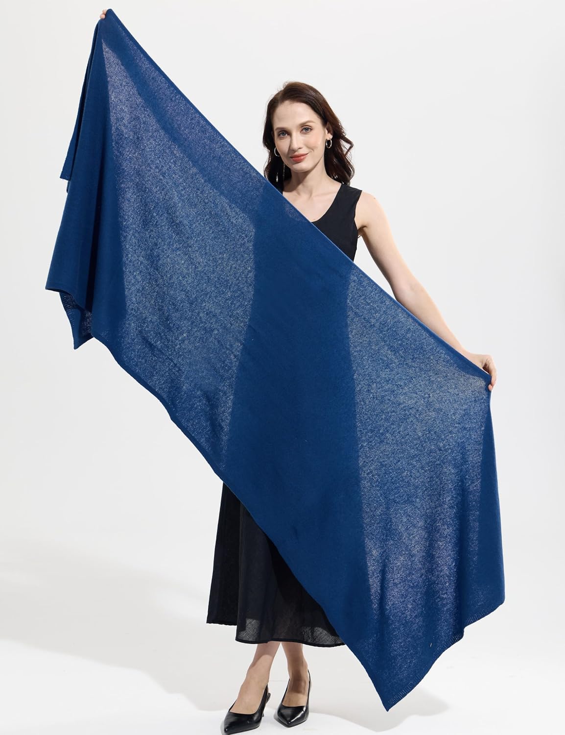 Soft Cashmere Blend Wrap Chic Scarf Stole for Women Wayfarer Travel Extra Large 87"x28" - Colors B