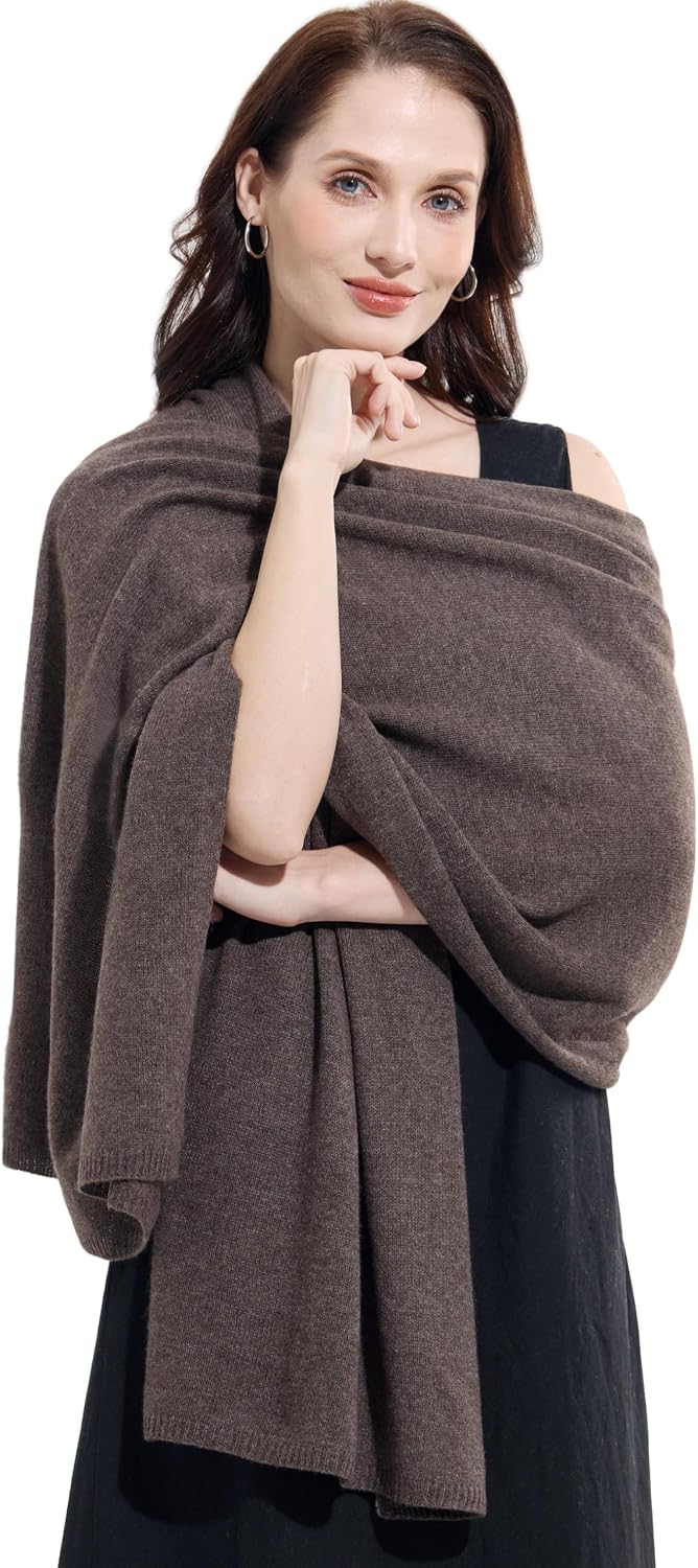 Soft Cashmere Blend Wrap Chic Scarf Stole for Women Wayfarer Travel Extra Large 87"x28" - Colors B
