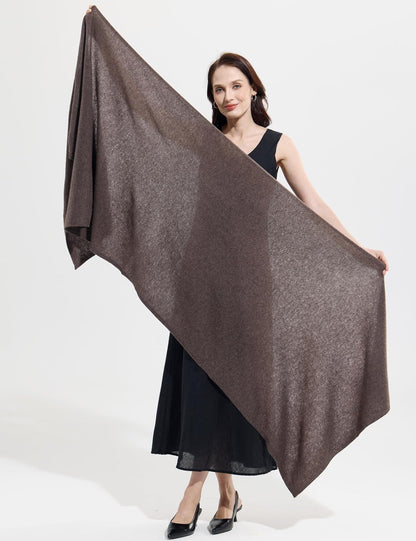 Soft Cashmere Blend Wrap Chic Scarf Stole for Women Wayfarer Travel Extra Large 87"x28" - Colors B