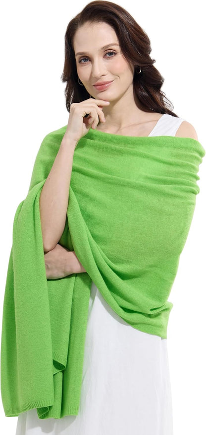 Soft Cashmere Blend Wrap Chic Scarf Stole for Women Wayfarer Travel Extra Large 87"x28" - Colors B