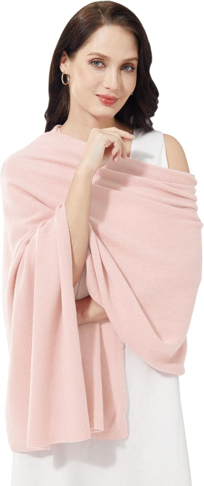 Soft Cashmere Blend Wrap Chic Scarf Stole for Women Wayfarer Travel Extra Large 87"x28" - Colors B