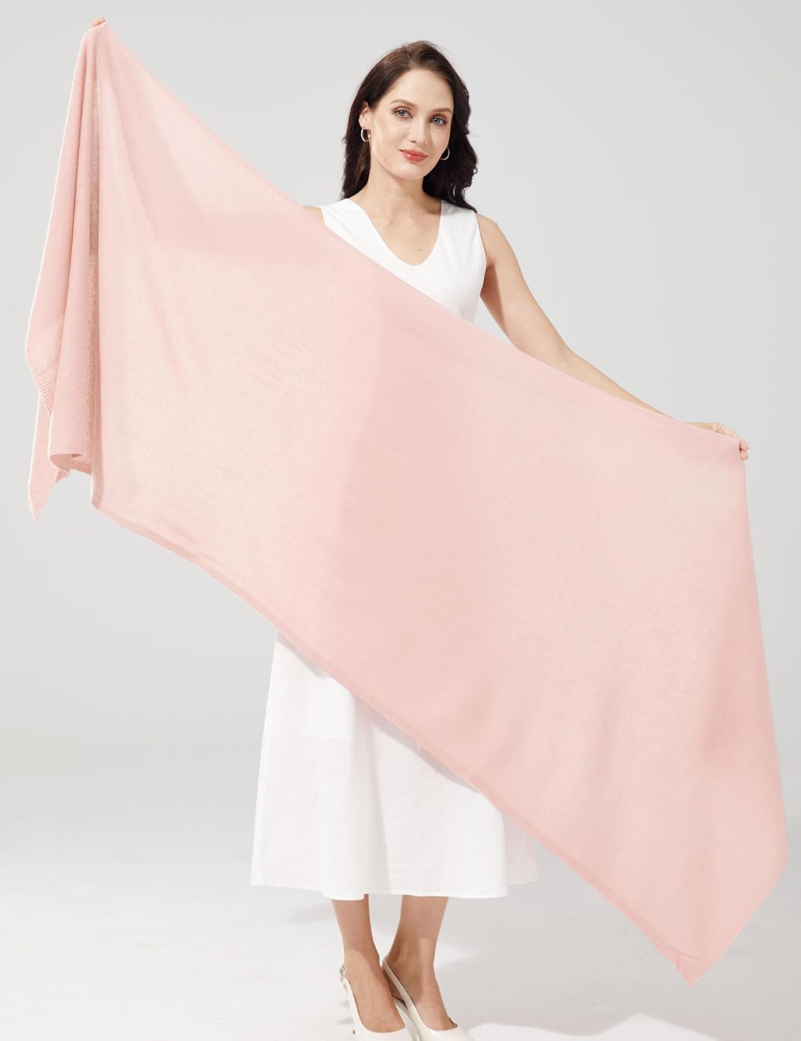 Soft Cashmere Blend Wrap Chic Scarf Stole for Women Wayfarer Travel Extra Large 87"x28" - Colors B