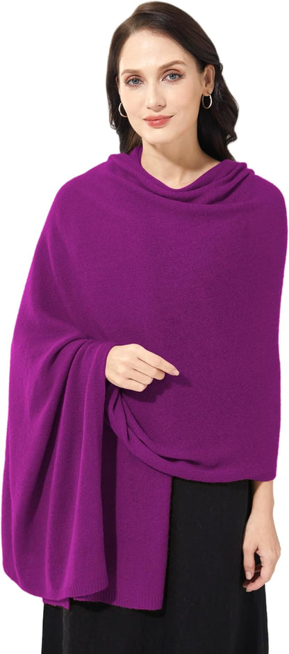 Soft Cashmere Blend Wrap Chic Scarf Stole for Women Wayfarer Travel Extra Large 87"x28" - Colors B