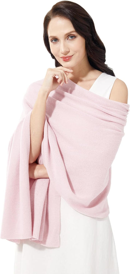Soft Cashmere Blend Wrap Chic Scarf Stole for Women Wayfarer Travel Extra Large 87"x28" - Colors B