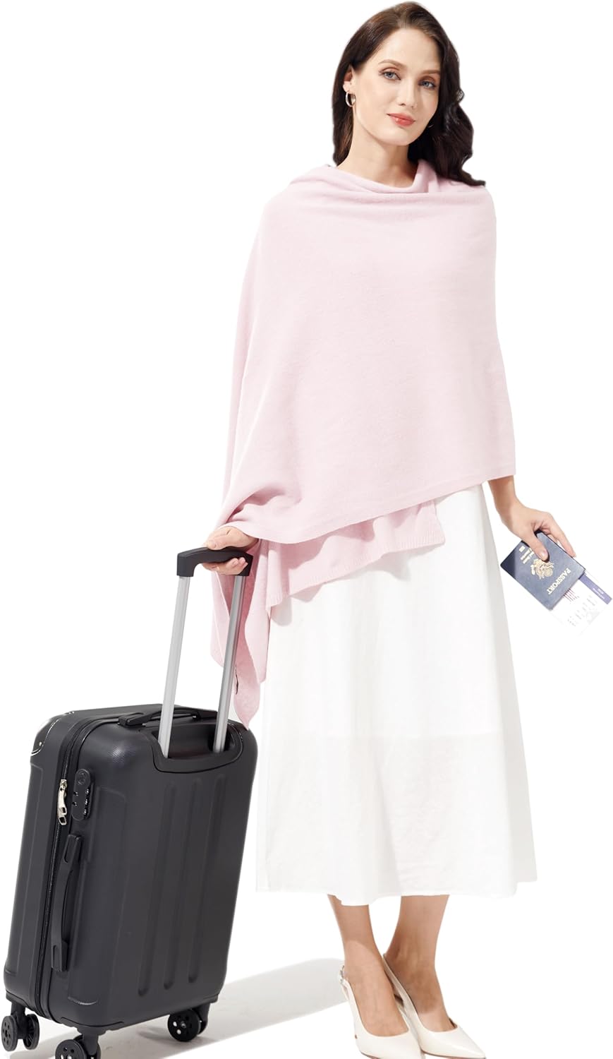 Soft Cashmere Blend Wrap Chic Scarf Stole for Women Wayfarer Travel Extra Large 87"x28" - Colors B