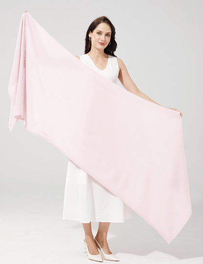 Soft Cashmere Blend Wrap Chic Scarf Stole for Women Wayfarer Travel Extra Large 87"x28" - Colors B