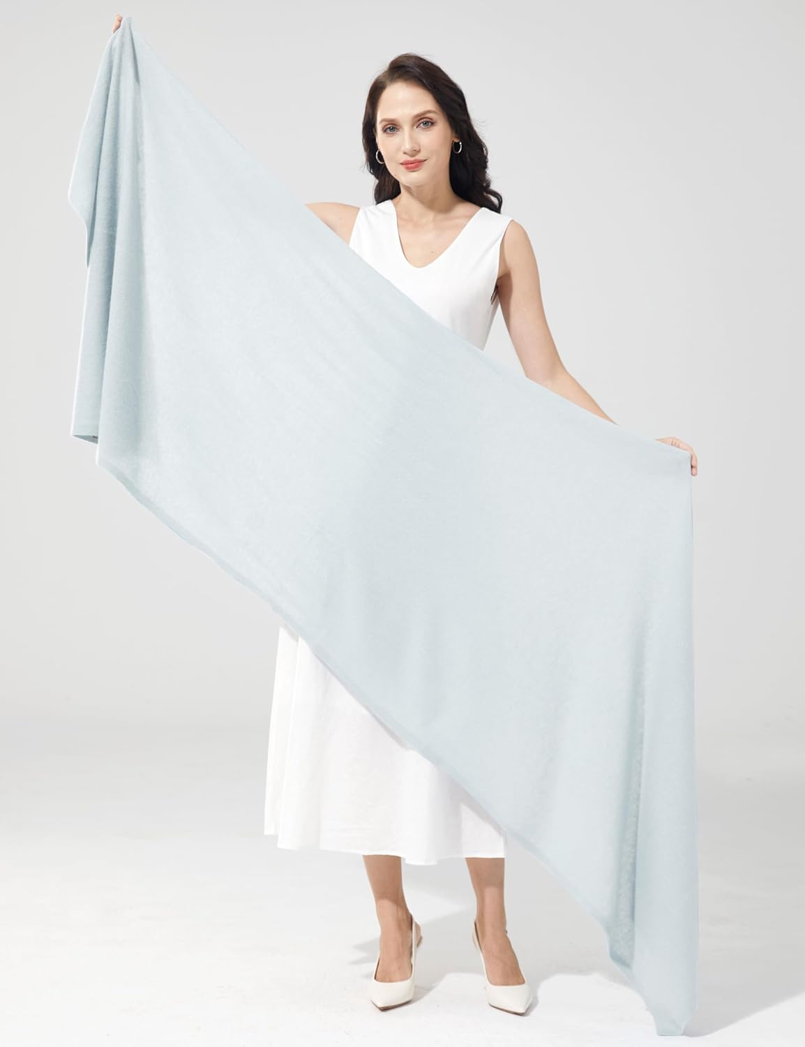 Soft Cashmere Blend Wrap Chic Scarf Stole for Women Wayfarer Travel Extra Large 87"x28" - Colors B