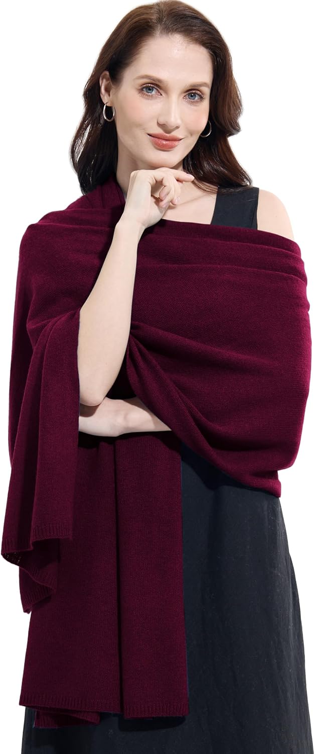 Soft Cashmere Blend Wrap Chic Scarf Stole for Women Wayfarer Travel Extra Large 87"x28" - Colors B