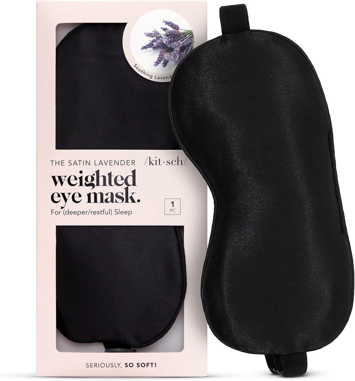 Weighted Satin Sleep Mask | Eye Masks for Sleep - (4.1oz/116g)