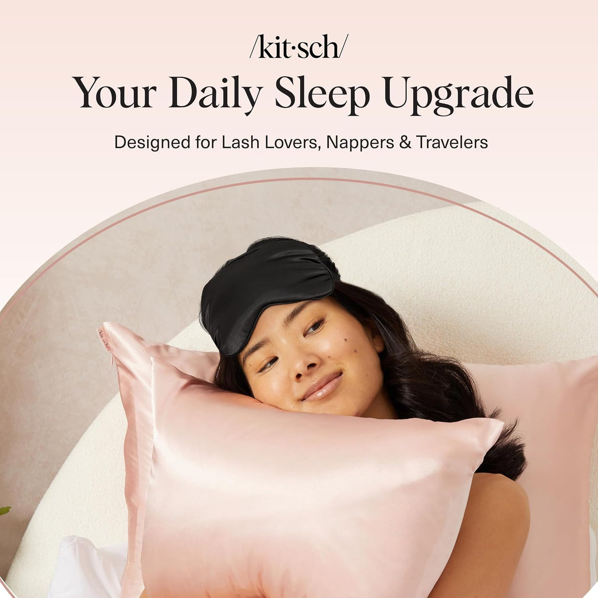 Weighted Satin Sleep Mask | Eye Masks for Sleep - (4.1oz/116g)