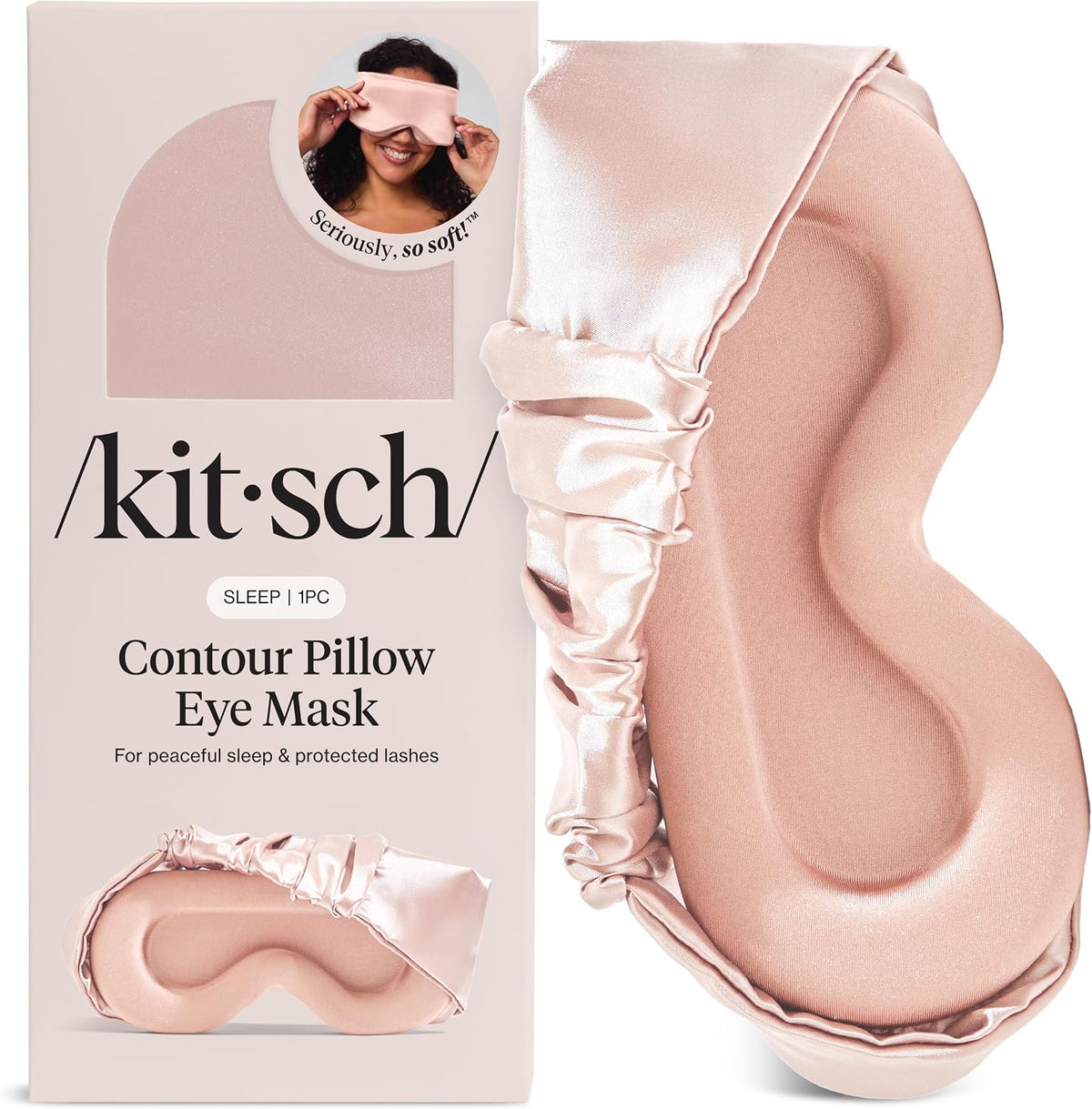 Weighted Satin Sleep Mask | Eye Masks for Sleep - (4.1oz/116g)