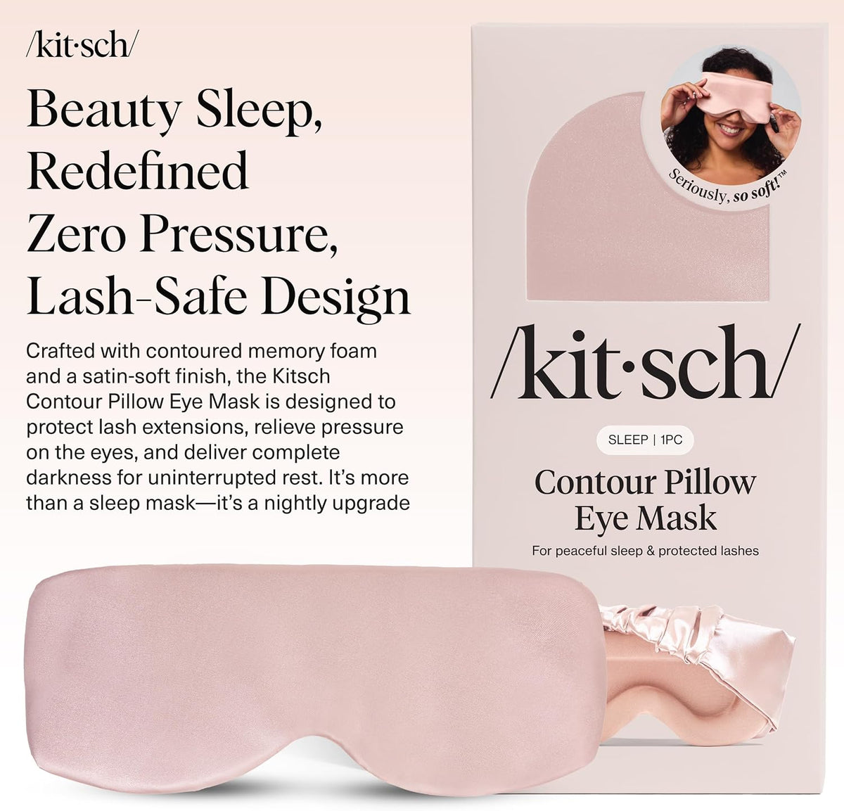 Weighted Satin Sleep Mask | Eye Masks for Sleep - (4.1oz/116g)