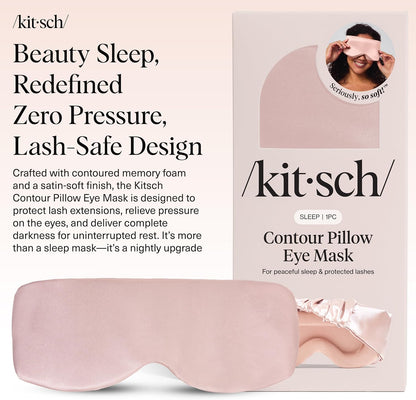 Weighted Satin Sleep Mask | Eye Masks for Sleep - (4.1oz/116g)