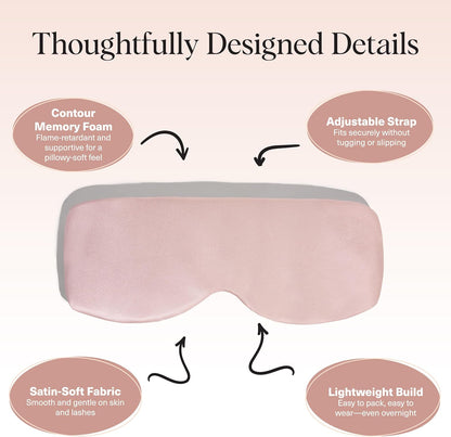 Weighted Satin Sleep Mask | Eye Masks for Sleep - (4.1oz/116g)