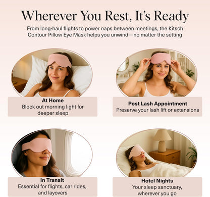 Weighted Satin Sleep Mask | Eye Masks for Sleep - (4.1oz/116g)