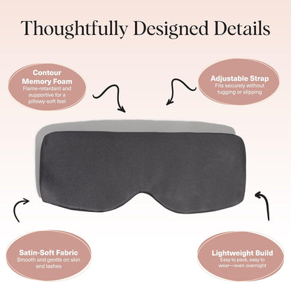 Weighted Satin Sleep Mask | Eye Masks for Sleep - (4.1oz/116g)