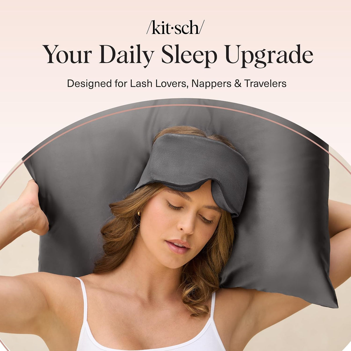 Weighted Satin Sleep Mask | Eye Masks for Sleep - (4.1oz/116g)