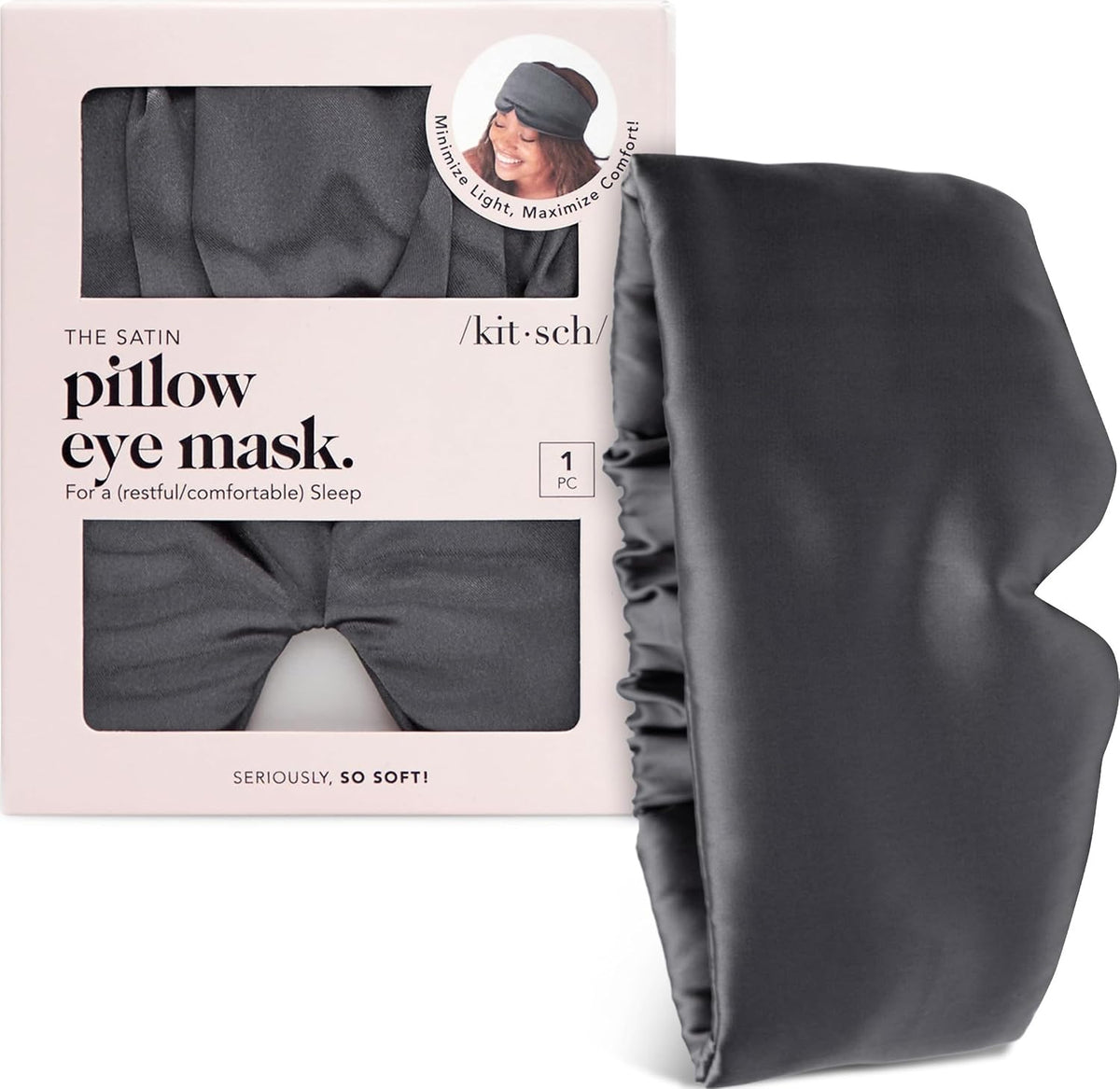 Weighted Satin Sleep Mask | Eye Masks for Sleep - (4.1oz/116g)