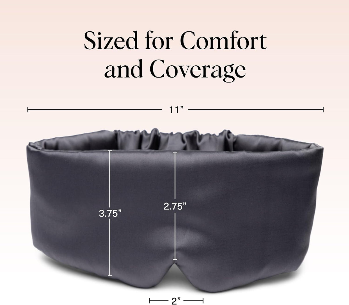 Weighted Satin Sleep Mask | Eye Masks for Sleep - (4.1oz/116g)