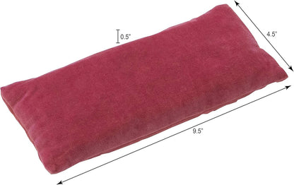 DreamTime Weighted Eye Pillow Mask, Rose Velvet, Microwave or Freeze, Washable, 9.5x4.5 in, for Sleep, Yoga, Meditation, Relaxation