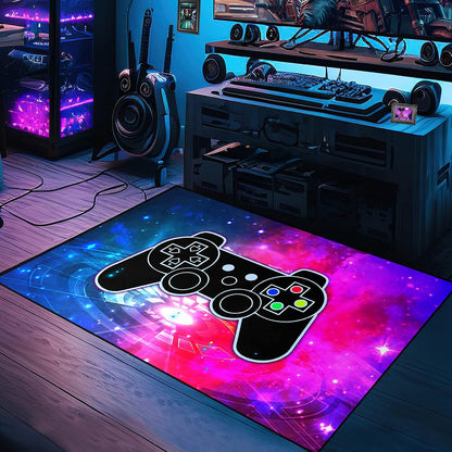 Game Controller Rugs for Bedroom Boys Living Room Gamer Gamepad Red Carpets Floor Mat Player Indoor Mats Gaming Art Design Home Decor Crystal Doormat Yoga Mats 3'x5'