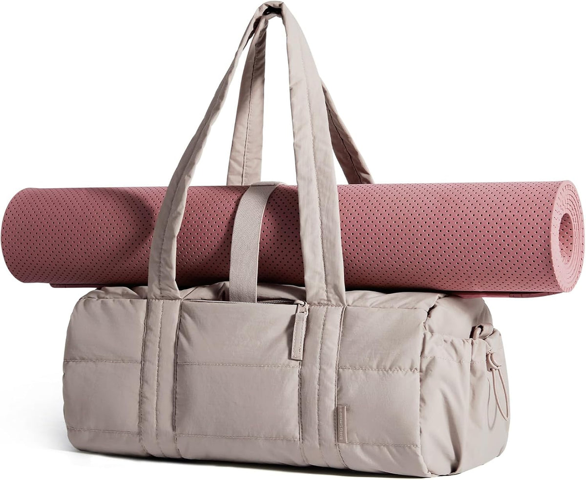 Reiki Gym Bag for Women Puffy Yoga Mat Travel Weekender Duffle Bag