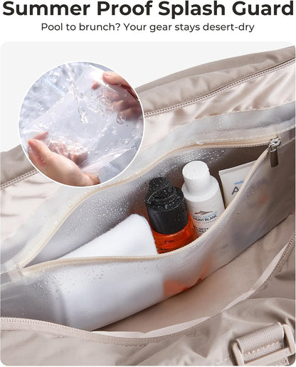 Reiki Gym Bag for Women Puffy Yoga Mat Travel Weekender Duffle Bag