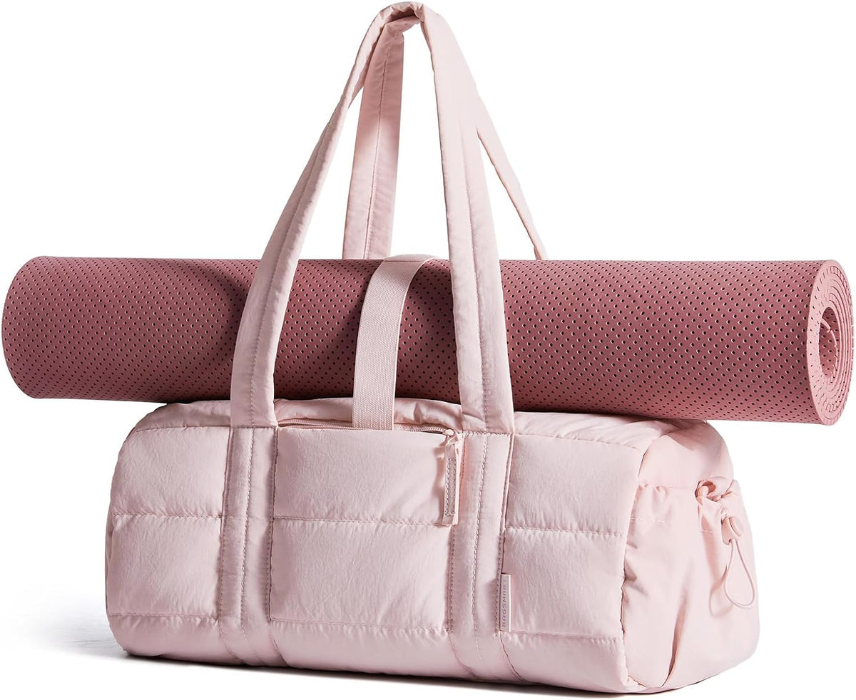 Reiki Gym Bag for Women Puffy Yoga Mat Travel Weekender Duffle Bag