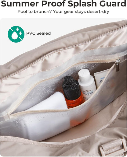 Reiki Gym Bag for Women Puffy Yoga Mat Travel Weekender Duffle Bag