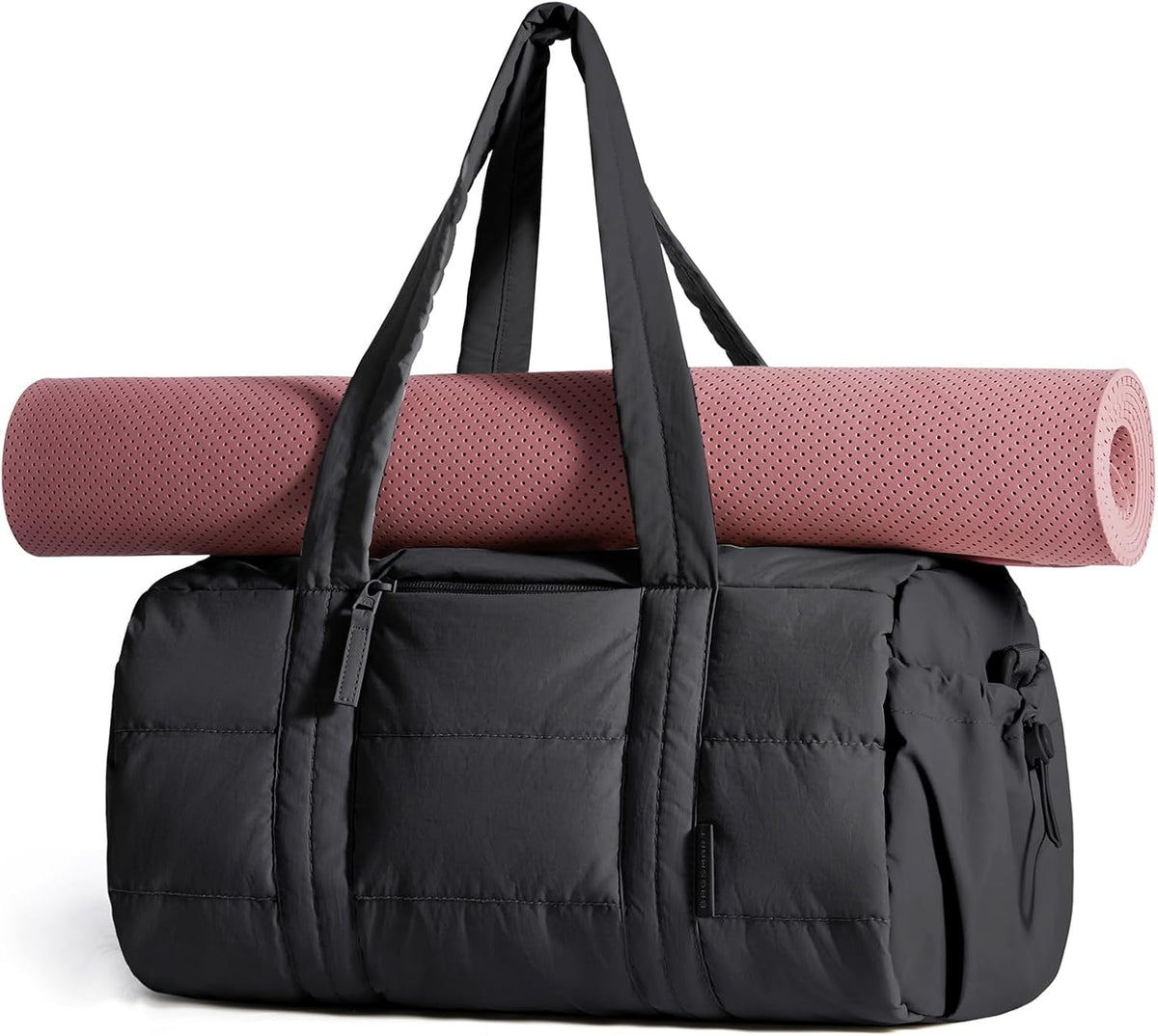 Reiki Gym Bag for Women Puffy Yoga Mat Travel Weekender Duffle Bag