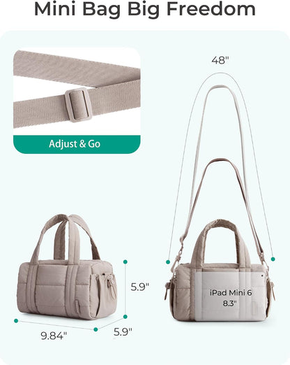 Reiki Gym Bag for Women Puffy Yoga Mat Travel Weekender Duffle Bag