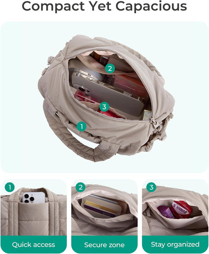 Reiki Gym Bag for Women Puffy Yoga Mat Travel Weekender Duffle Bag