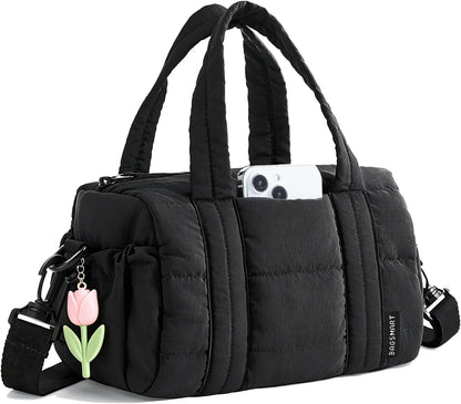 Reiki Gym Bag for Women Puffy Yoga Mat Travel Weekender Duffle Bag