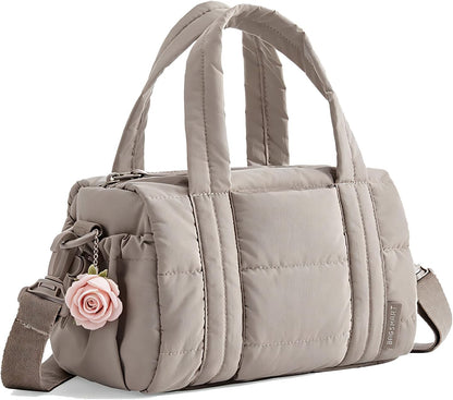 Reiki Gym Bag for Women Puffy Yoga Mat Travel Weekender Duffle Bag