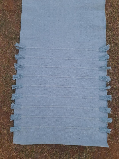 Jaipur art & Rugs Organic Cotton Yoga Mat - Eco-Friendly Hand-Woven Rug - Non Slip & Thick (24”x72”x5mm) for Everyday Fitness at Home - Comfortable Extra-Long