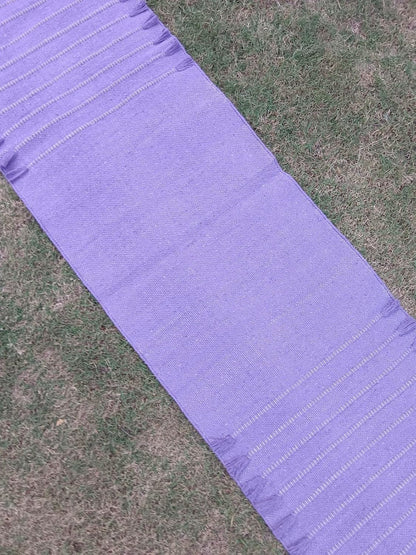 Jaipur art & Rugs Organic Cotton Yoga Mat - Eco-Friendly Hand-Woven Rug - Non Slip & Thick (24”x72”x5mm) for Everyday Fitness at Home - Comfortable Extra-Long